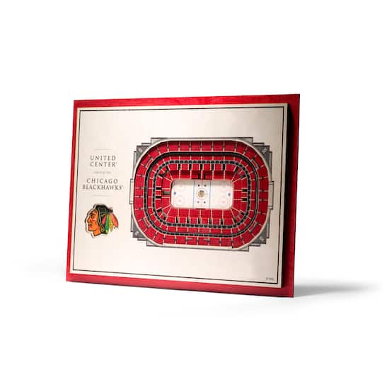 NHL 5-Layer StadiumView Wall Art By Youthefan in Chicago Blackhawks | 17" x 13" x 0.625" | Michaels®